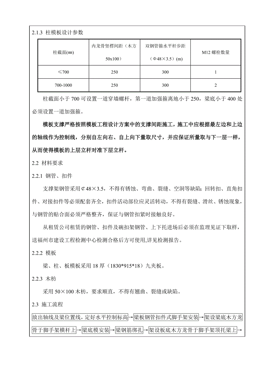 大厦工程高支模板支撑架施工安全技术交底.doc_第2页