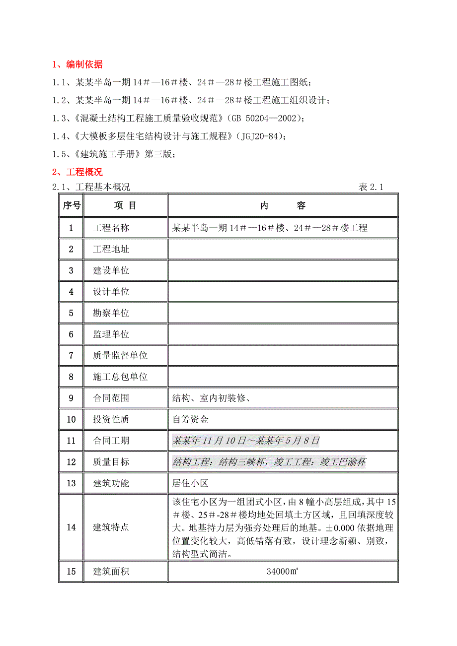 多层住宅模板施工方案.doc_第2页