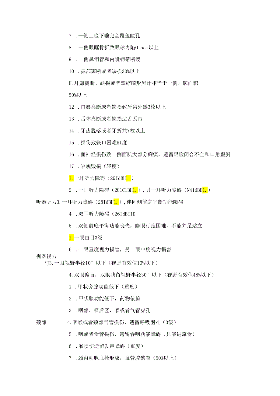 人体损伤鉴定标准一览表（2021年）.docx_第3页