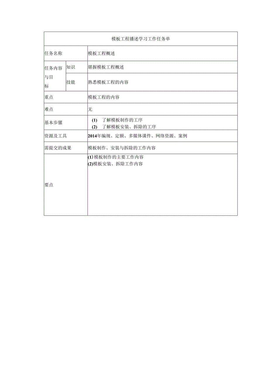 水利工程建筑预算定额教案5-模板工程单价构成及计算.docx_第1页