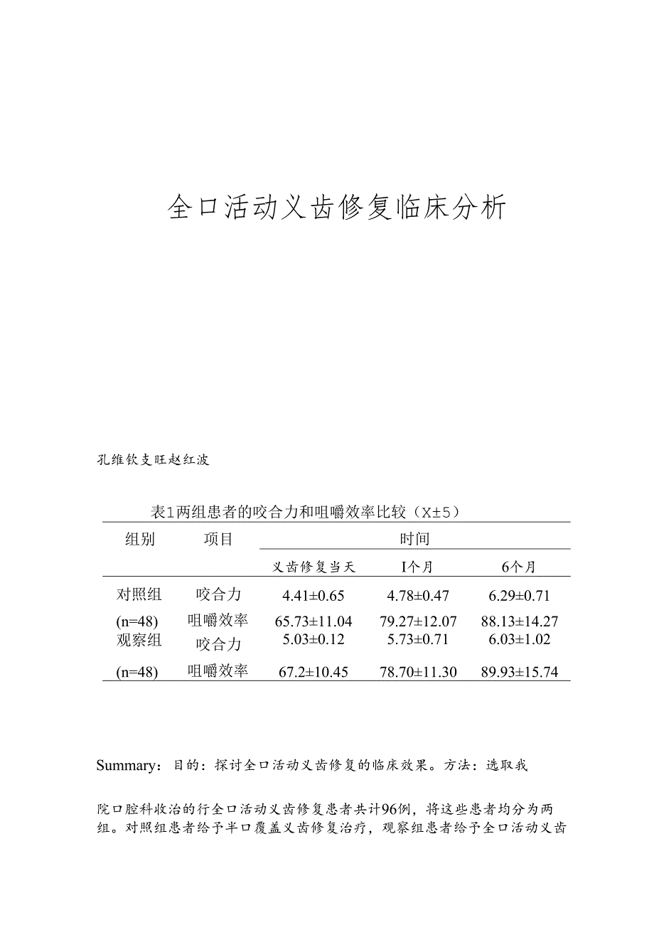 全口活动义齿修复临床分析.docx_第1页