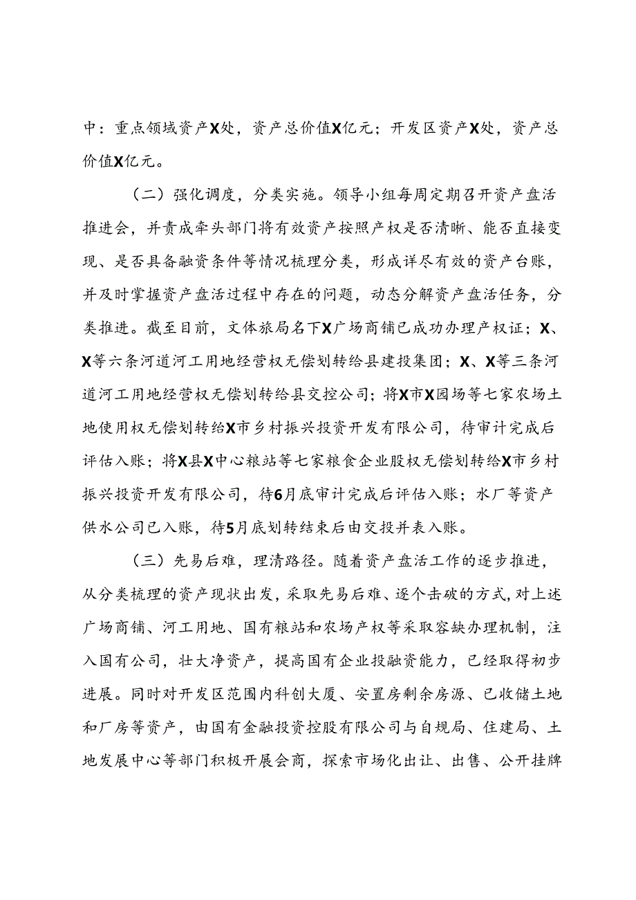 关于全县国有资产盘活情况的调研报告.docx_第2页