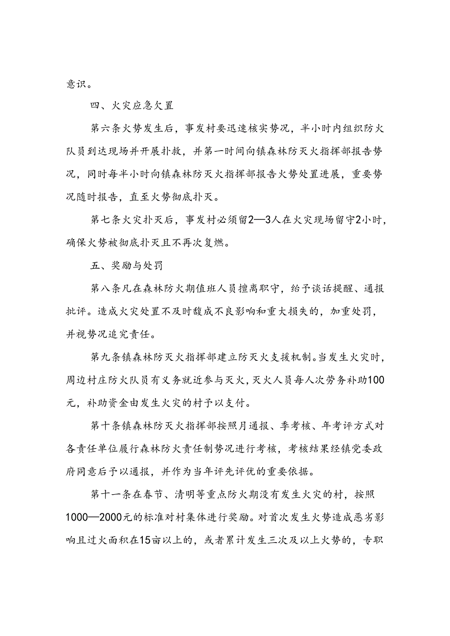 XX镇森林防灭火工作管理制度.docx_第2页