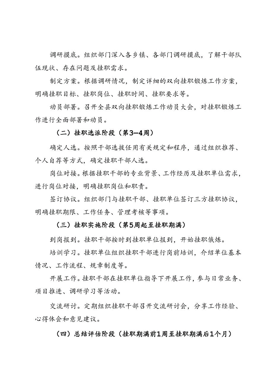 县委组织部关于开展双向挂职锻炼的工作方案.docx_第3页