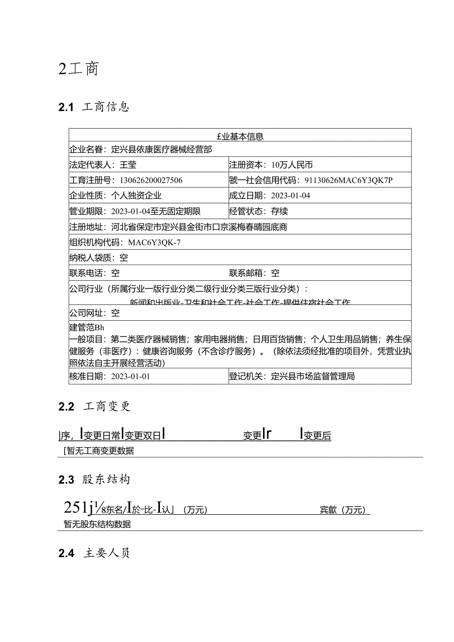 定兴县依康医疗器械经营部介绍企业发展分析报告模板.docx_第3页