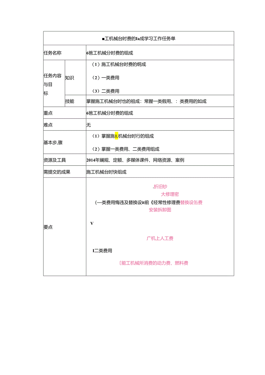 水利工程建筑预算定额教案3-施工机械使用费用计算.docx_第1页