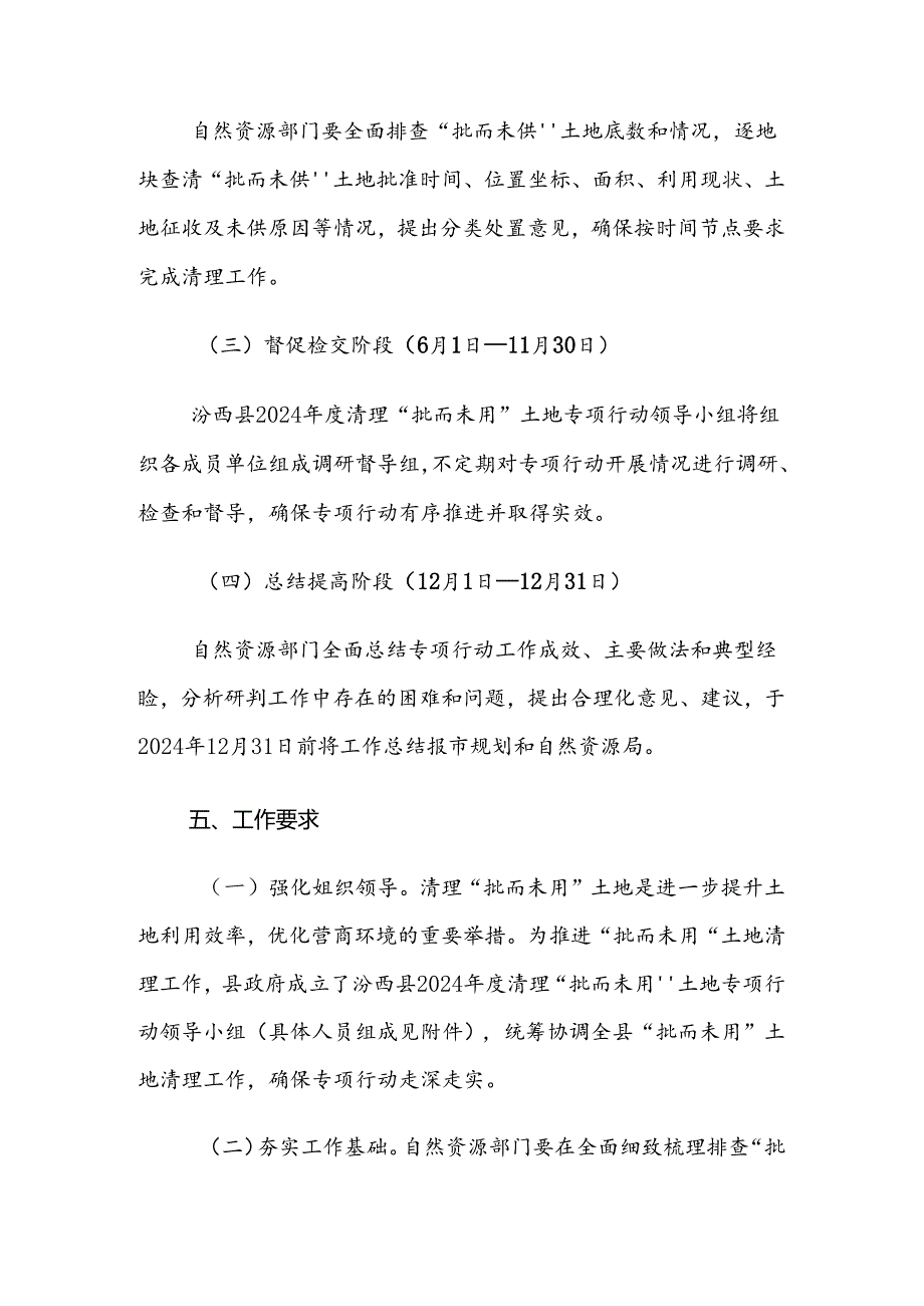 汾西县2024年度清理“批而未用”土地专项行动实施方案.docx_第3页