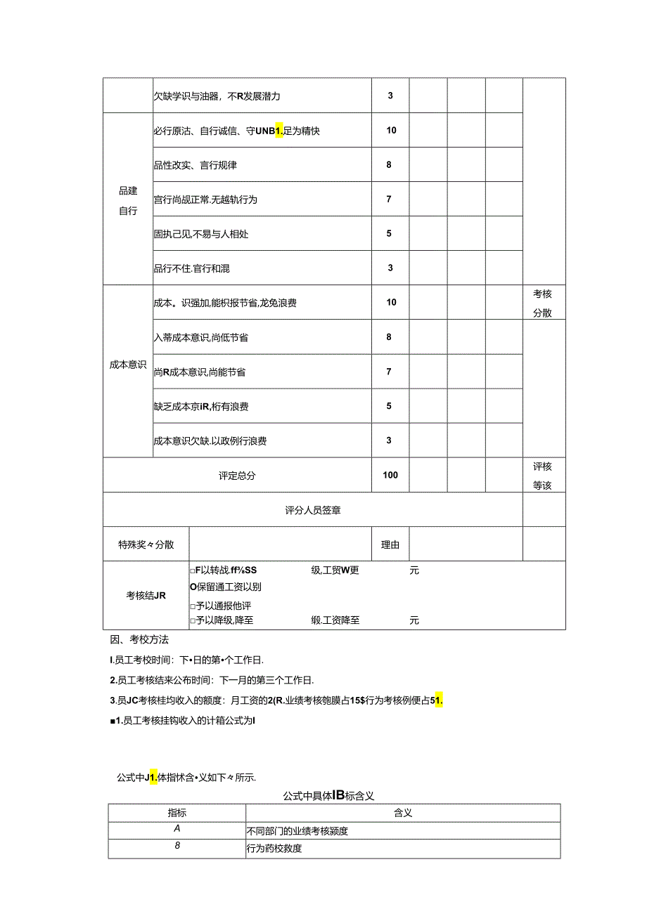 市场人员绩效考核方案.docx_第3页