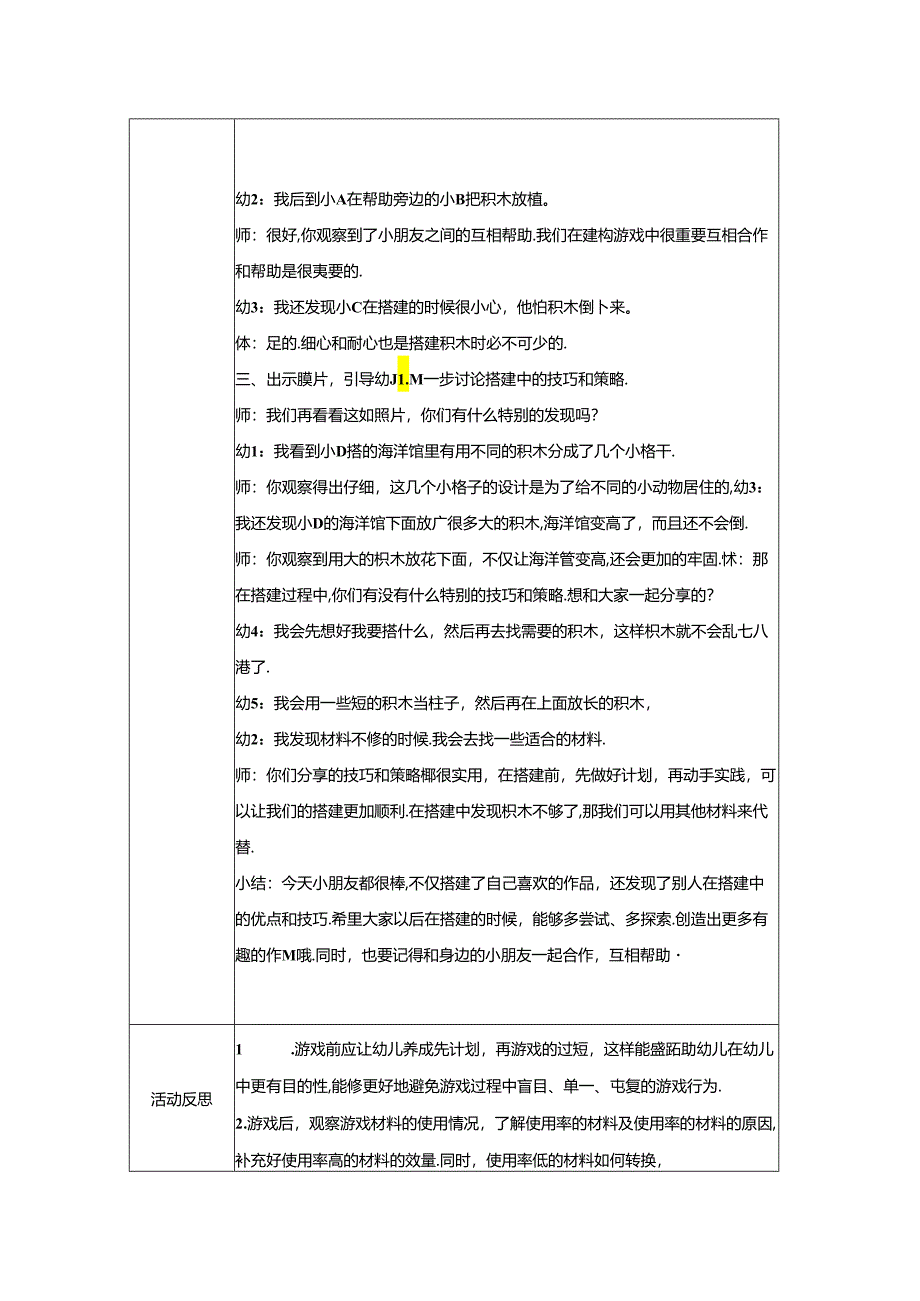 小班（建构区）《动物园》自主游戏回溯性教案.docx_第2页