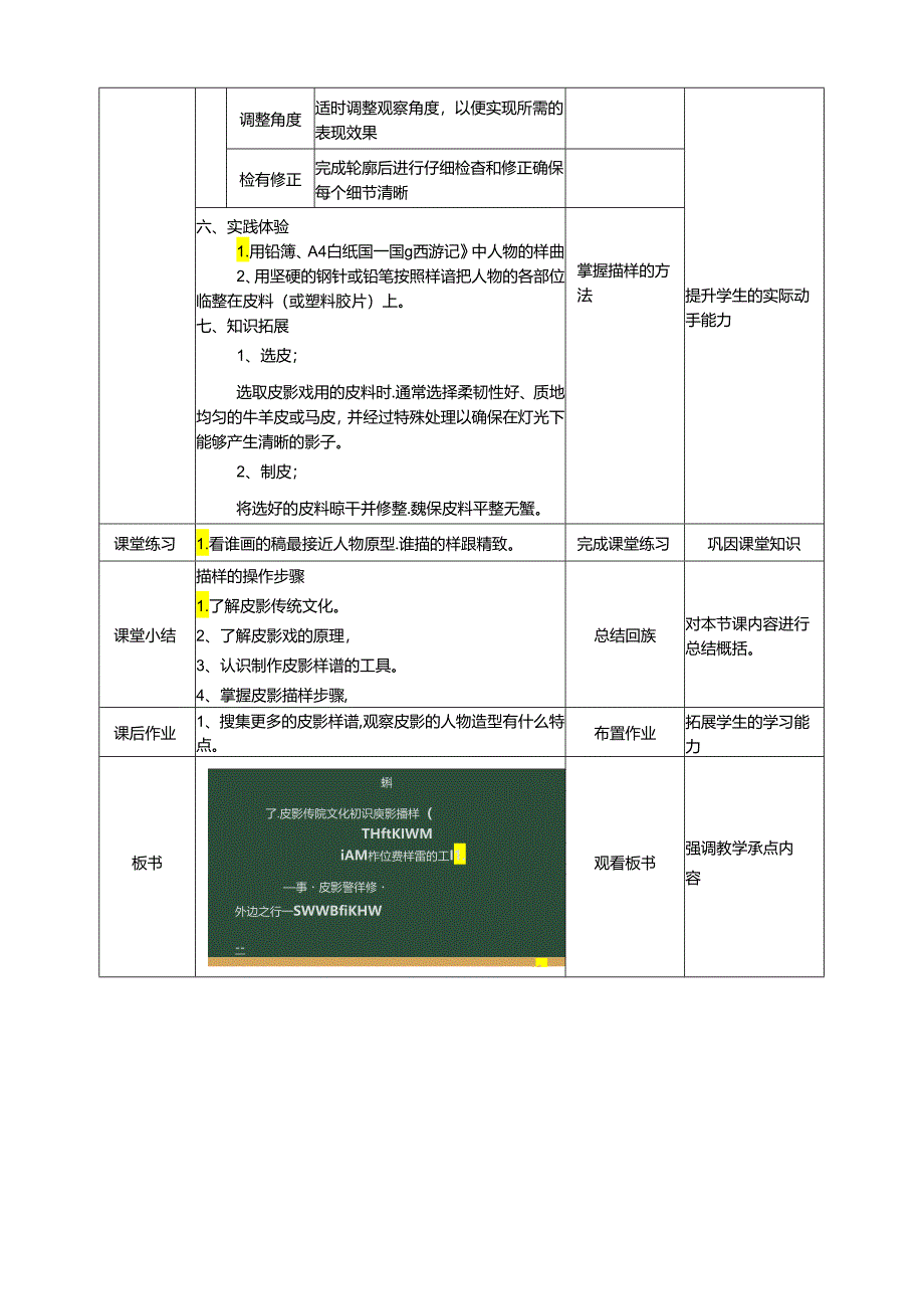 湘教版劳动实践六年级下册专题4.1《描样》教案.docx_第3页