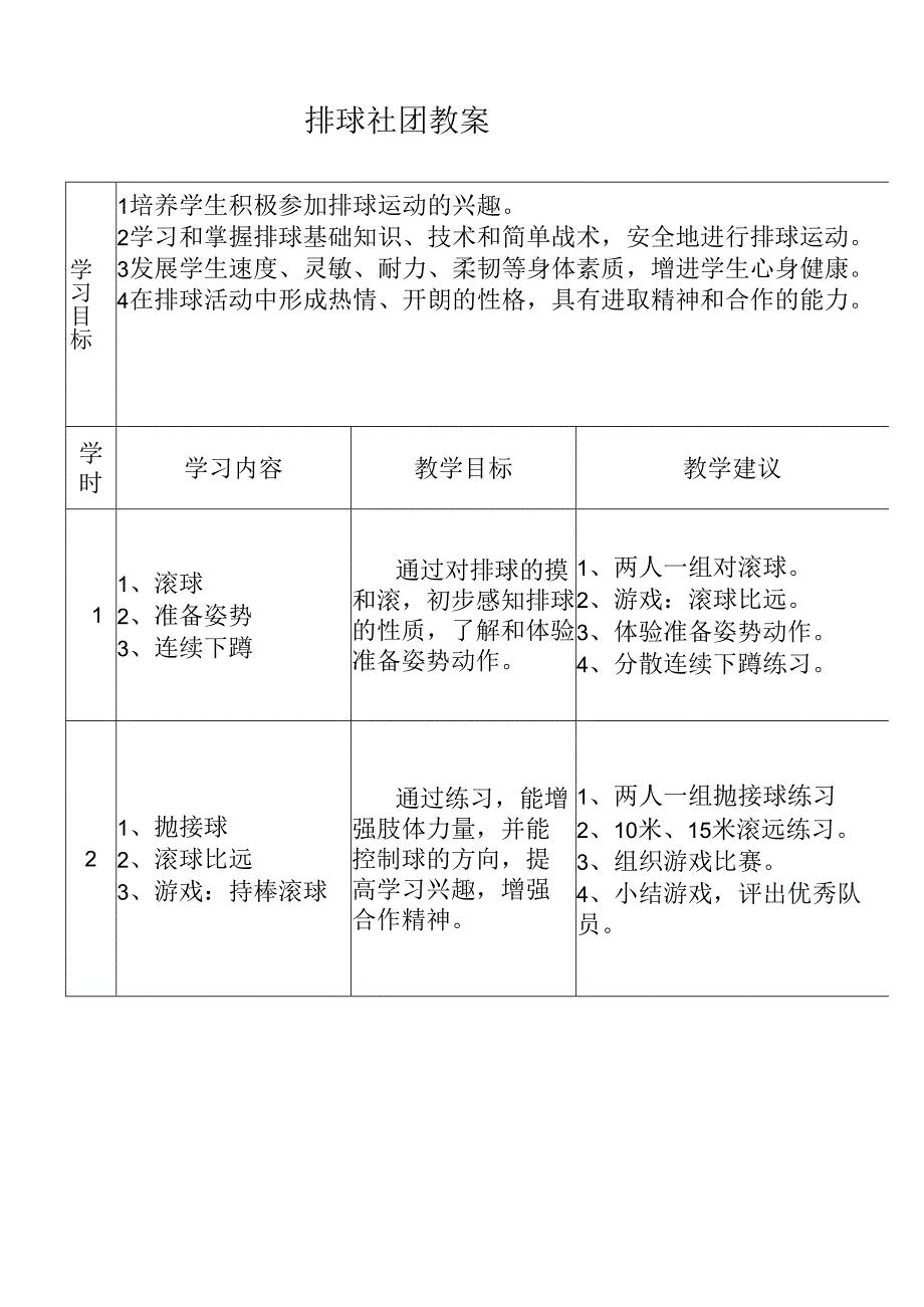 排球社团教案（34页）.docx_第1页