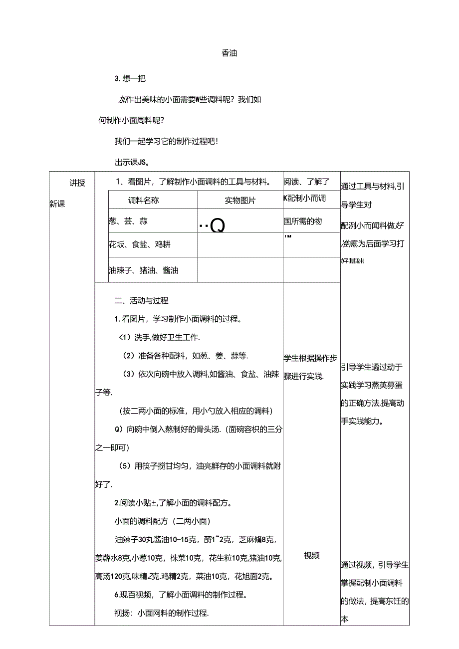 川民版劳动教育三上 第6课《配制小面调料》教案.docx_第2页