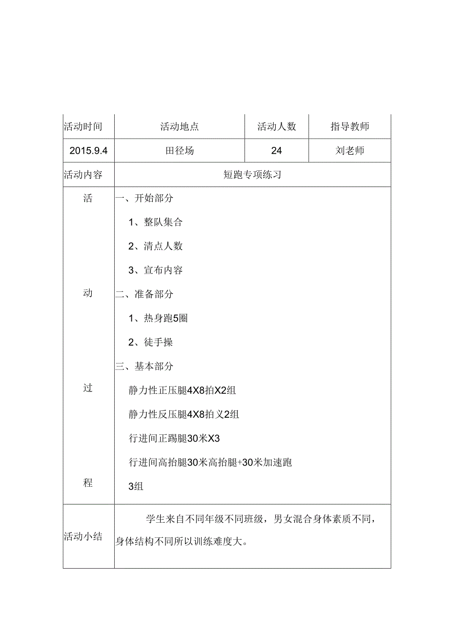 田径社团活动教案（14页）.docx_第1页