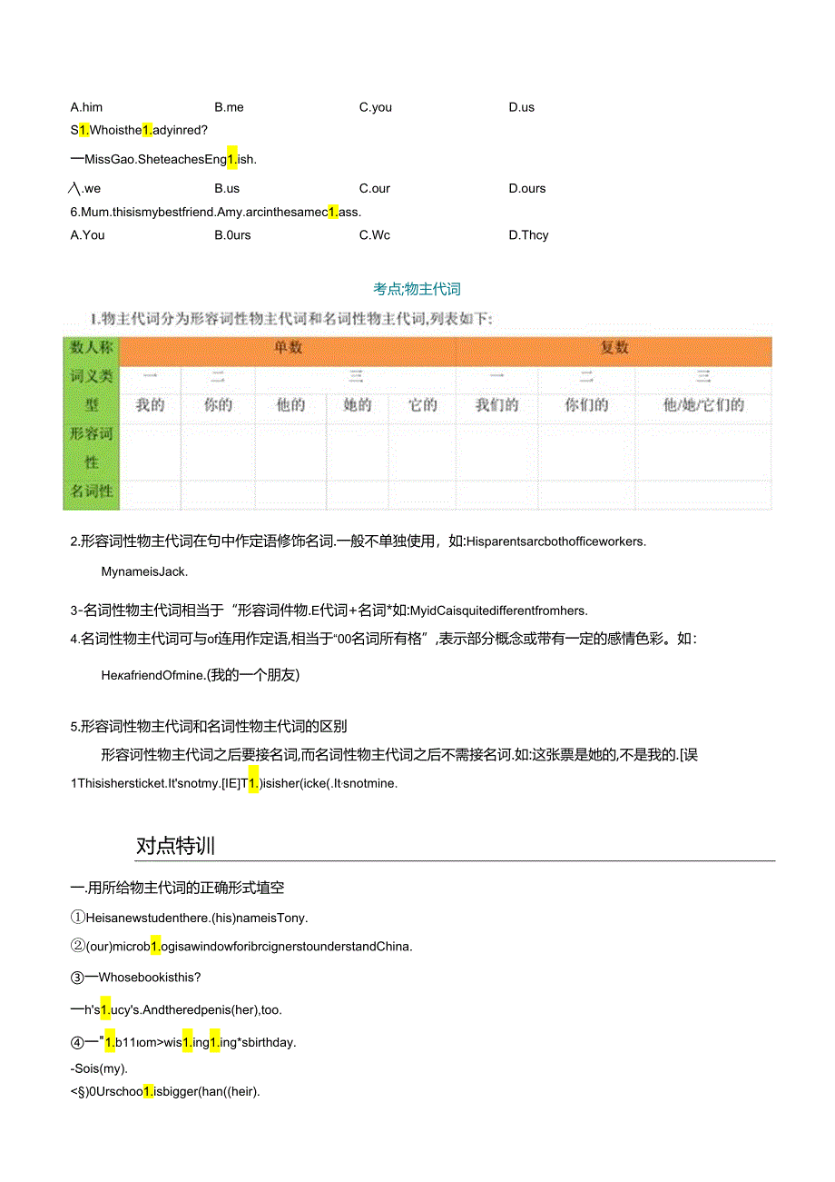 衔接点03 代词（小初考点差异及衔接）.docx_第3页