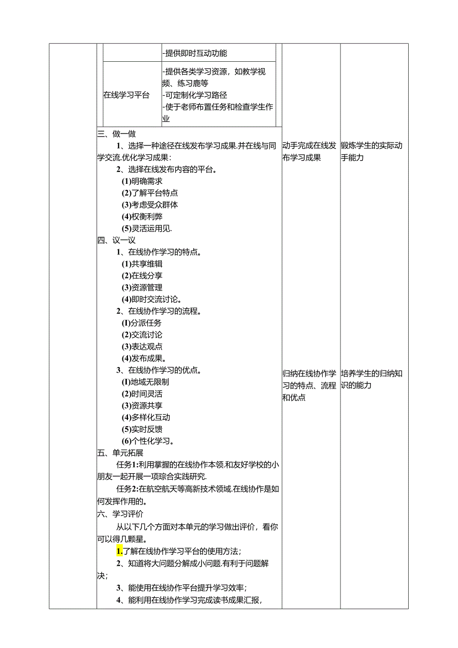 苏教版信息科技三年级下册7.4《分享协作学习成果》教案.docx_第2页