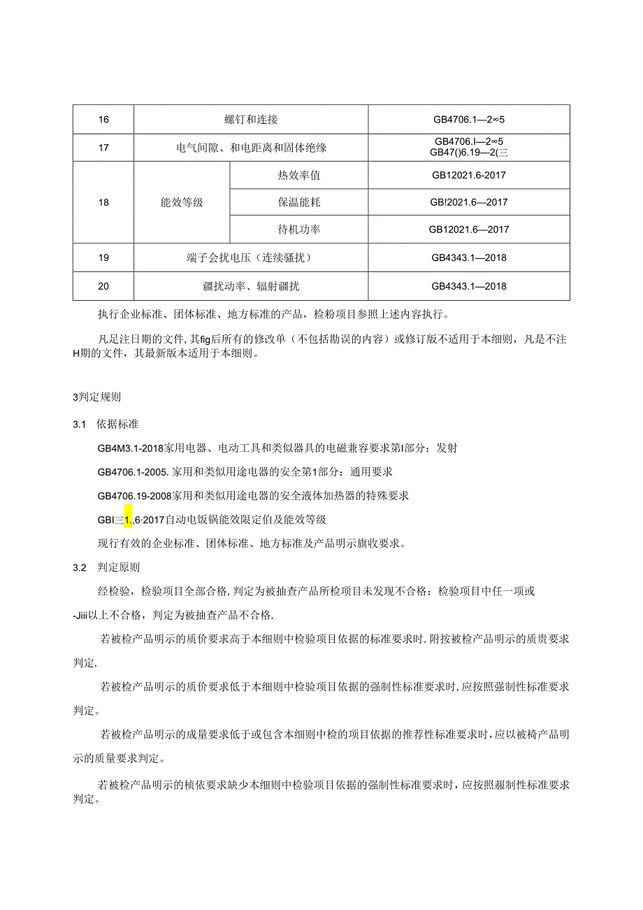 重庆市自动电饭锅产品质量监督抽查实施细则（2024年版）.docx_第2页