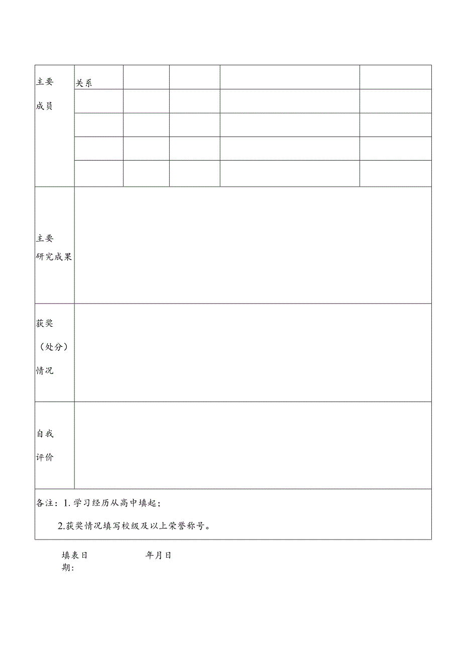 青年实验艺术团专业人员报名登记表.docx_第2页