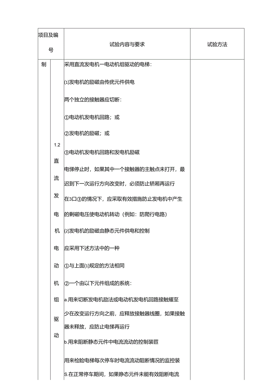 电梯控制柜型式试验内容要求与方法表.docx_第2页