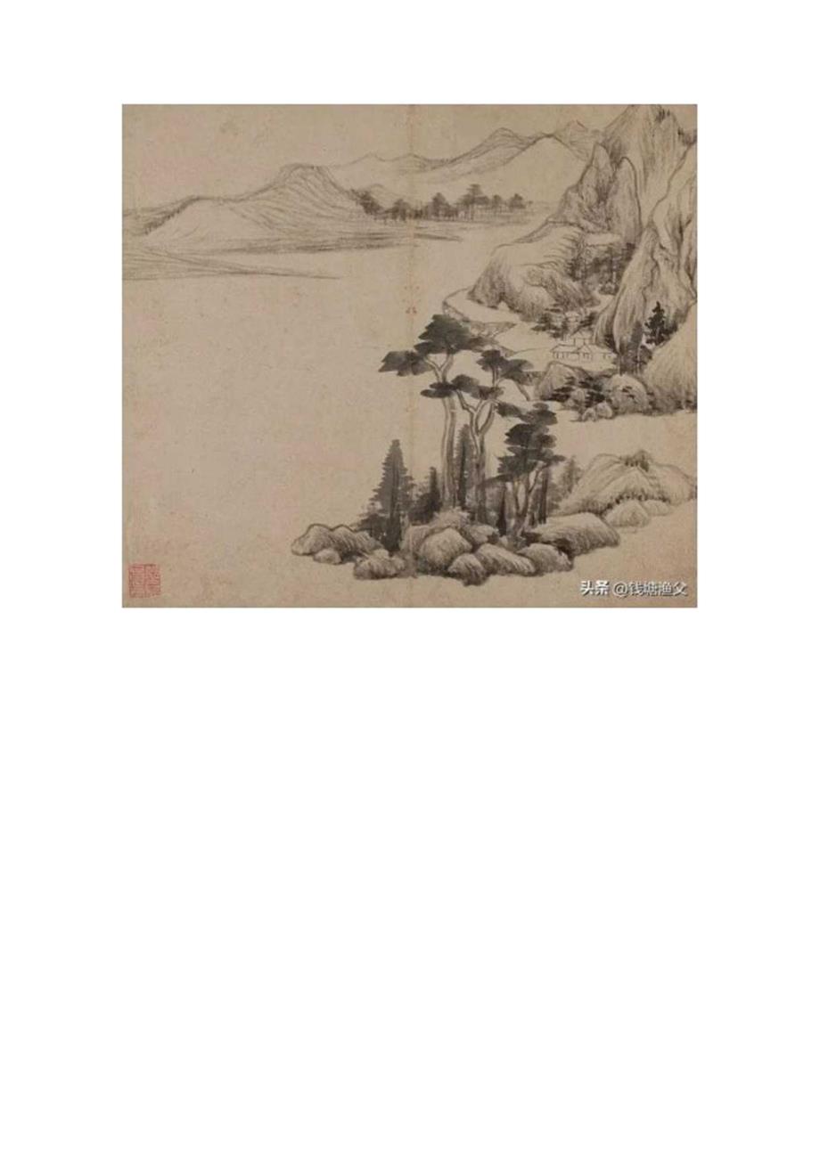 董其昌《 山水画稿》八开.docx_第2页