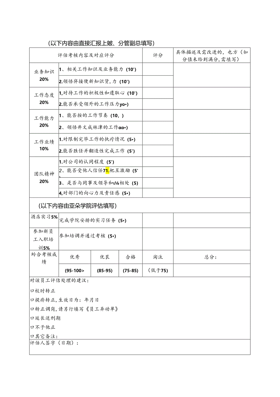 试用期转正评估表.docx_第3页