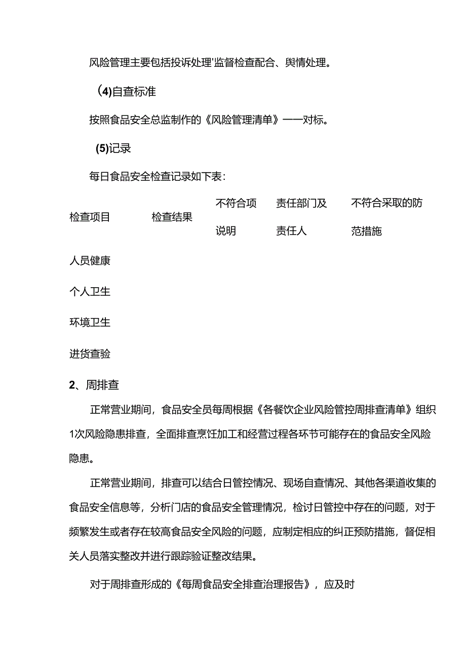 餐饮服务食品安全自查管理的主要内容.docx_第2页