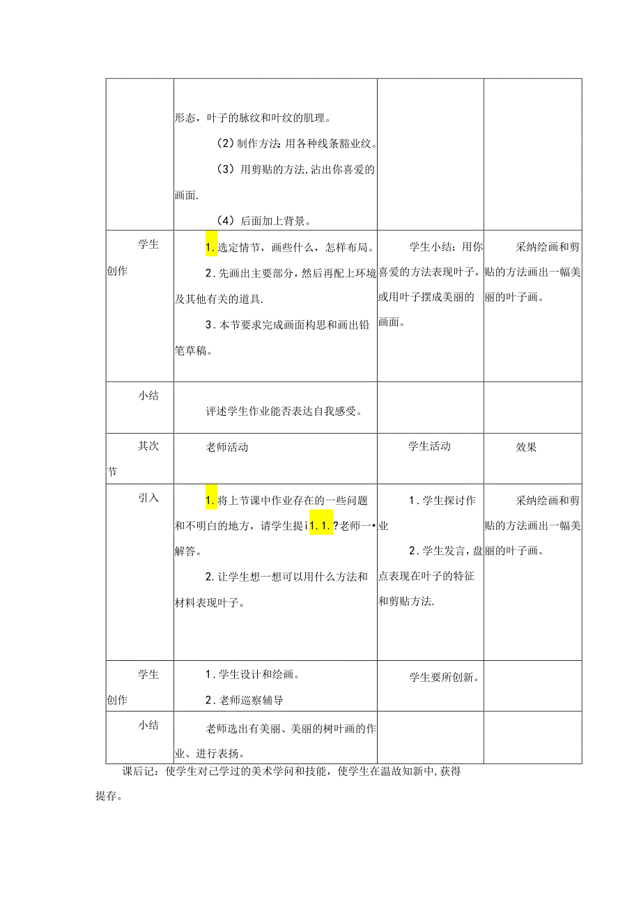 二年级上美术教案-美丽的叶子_岭南版.docx_第3页