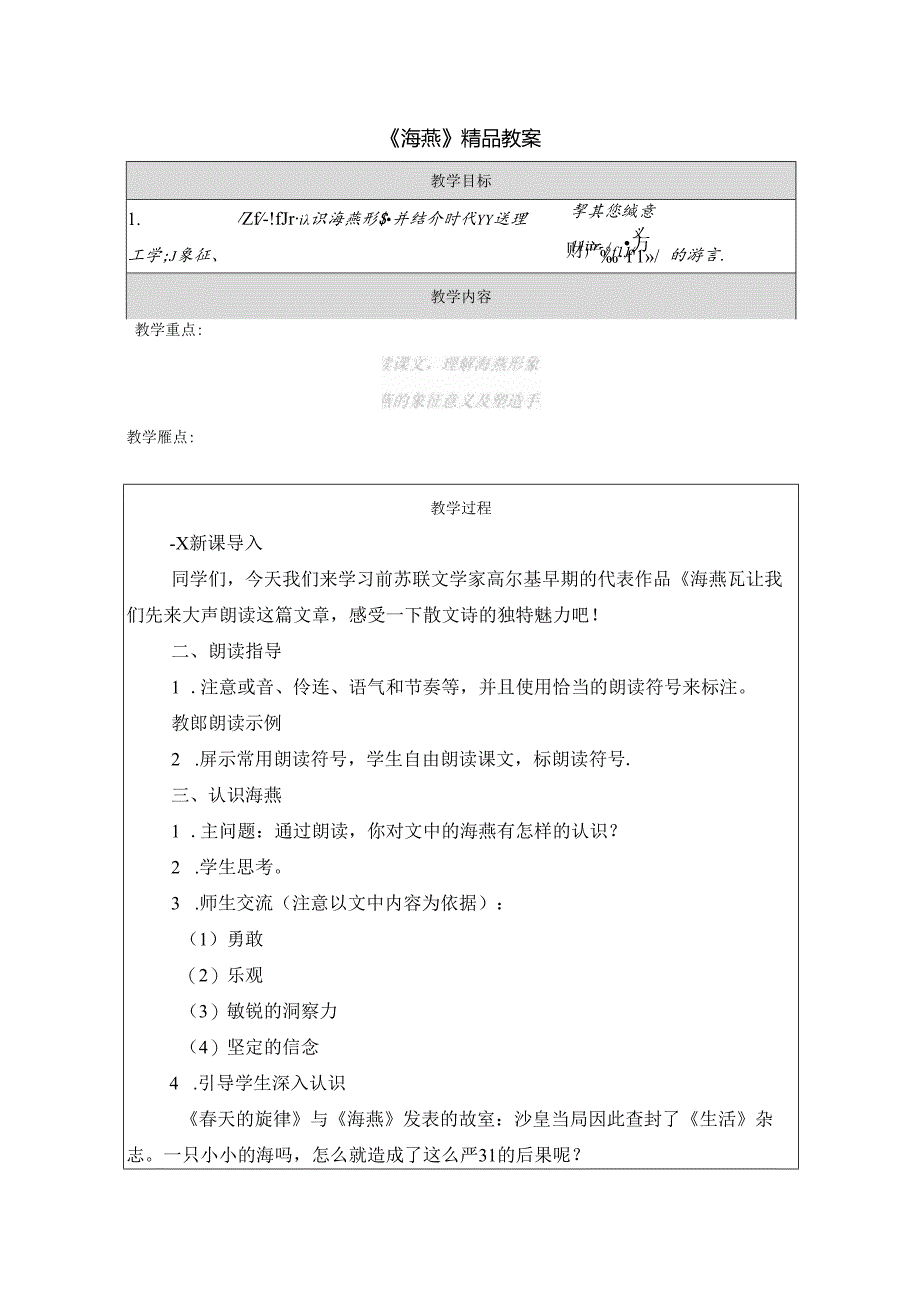 《海燕》精品教案.docx_第1页