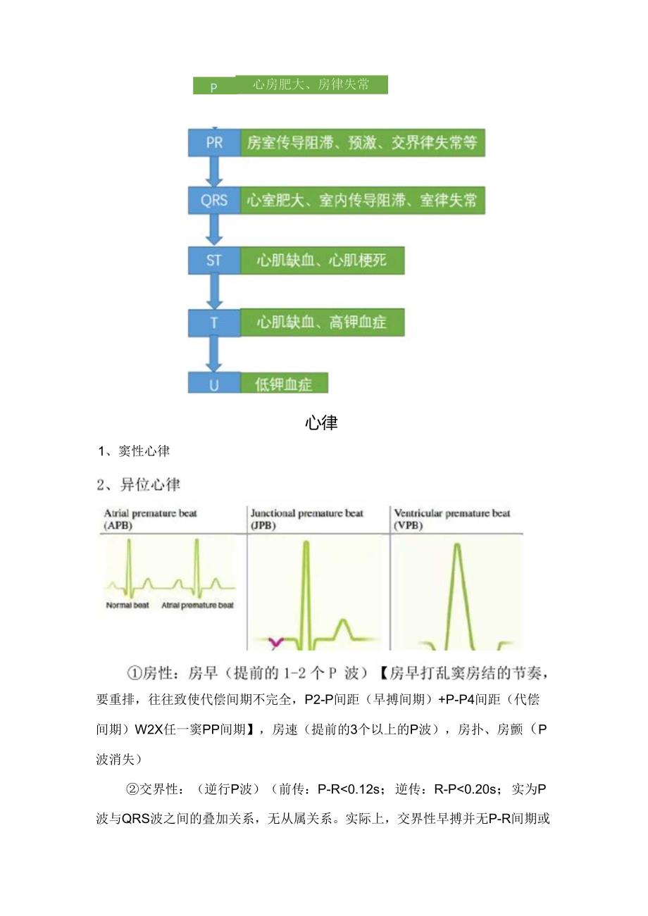 临床常规导联位置、心电图阅读、心律、电轴、PR间期、P波等心电图基础知识要点.docx_第3页