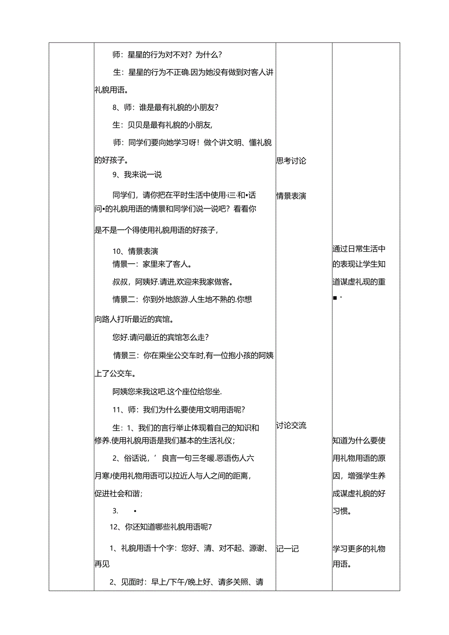 二年级文明礼仪教育第2单元第3课《谦虚礼貌会说“请”》 教案.docx_第3页