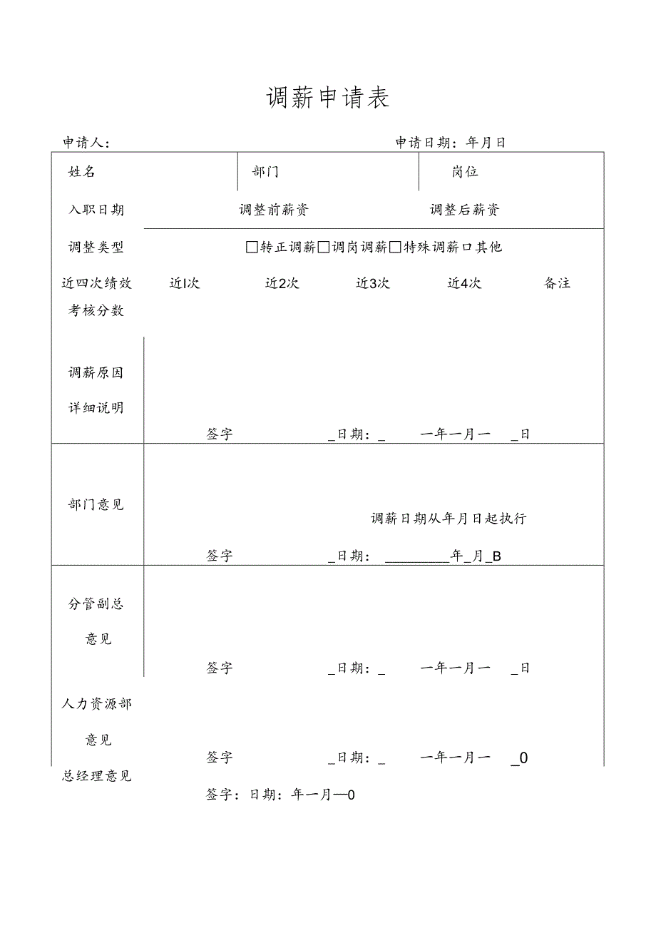 员工调薪申请表.docx_第1页