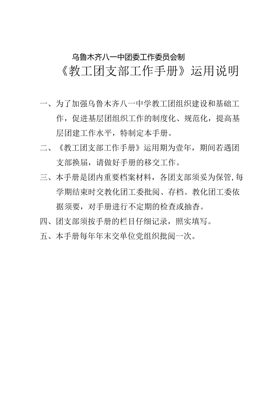 乌鲁木齐八一中学教工团支部工作手册.docx_第2页