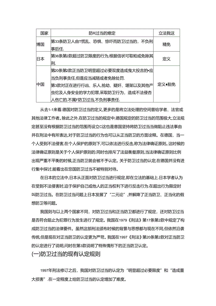 【《防卫过当认定问题研究》7200字（论文）】.docx_第1页