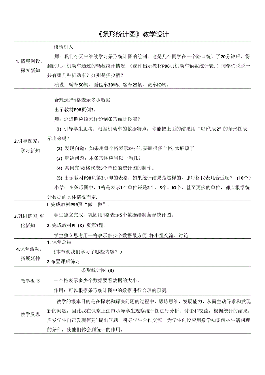 《条形统计图》教学设计.docx_第1页