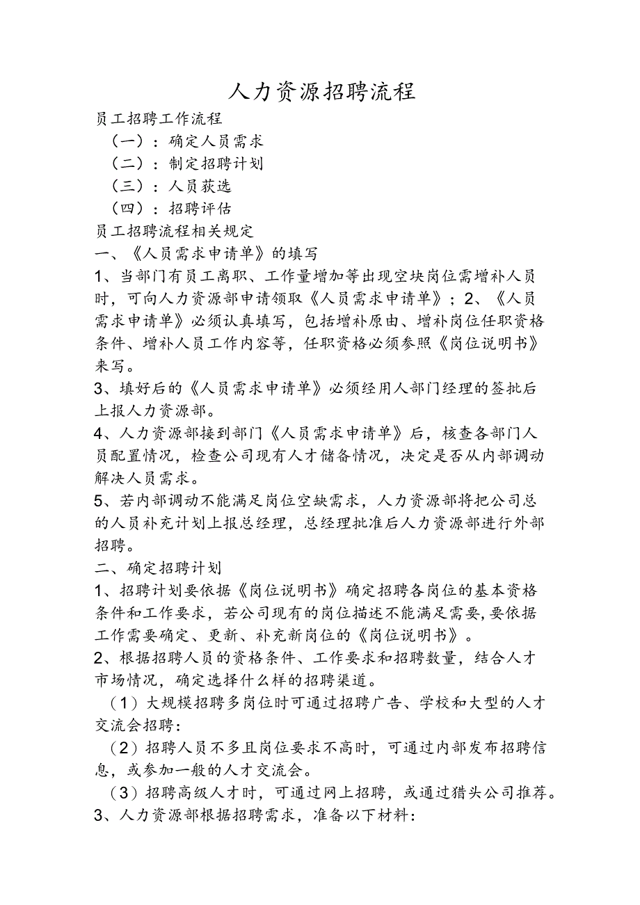 人力资源招聘流程.docx_第1页