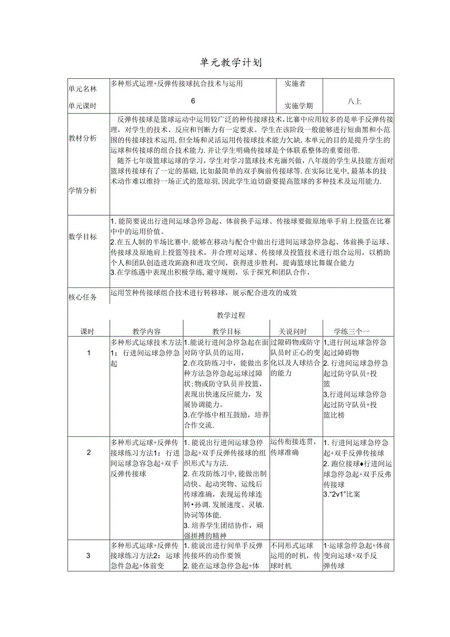 初中体育：运球技术及运用（初中）.docx_第1页