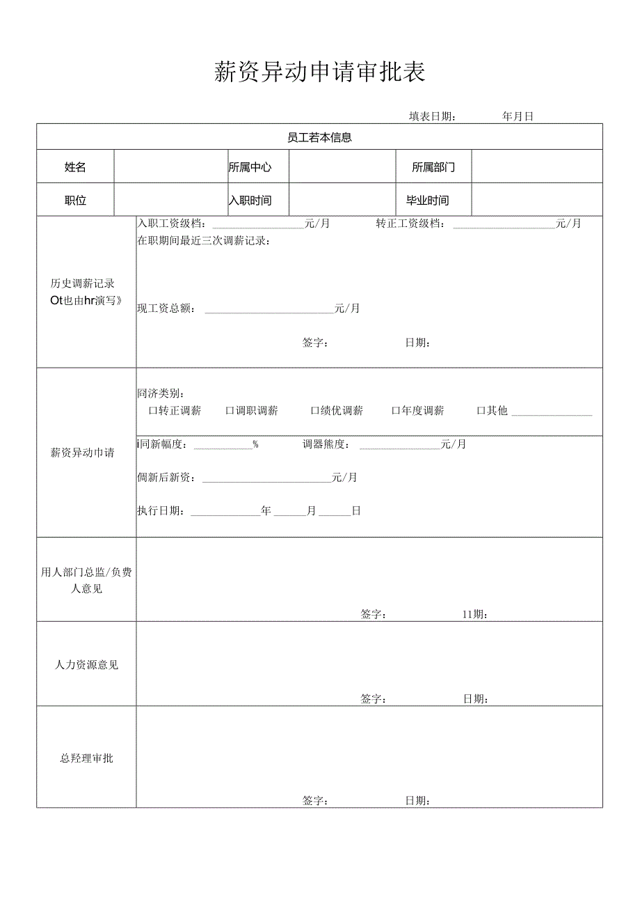 员工调薪申请表.docx_第1页