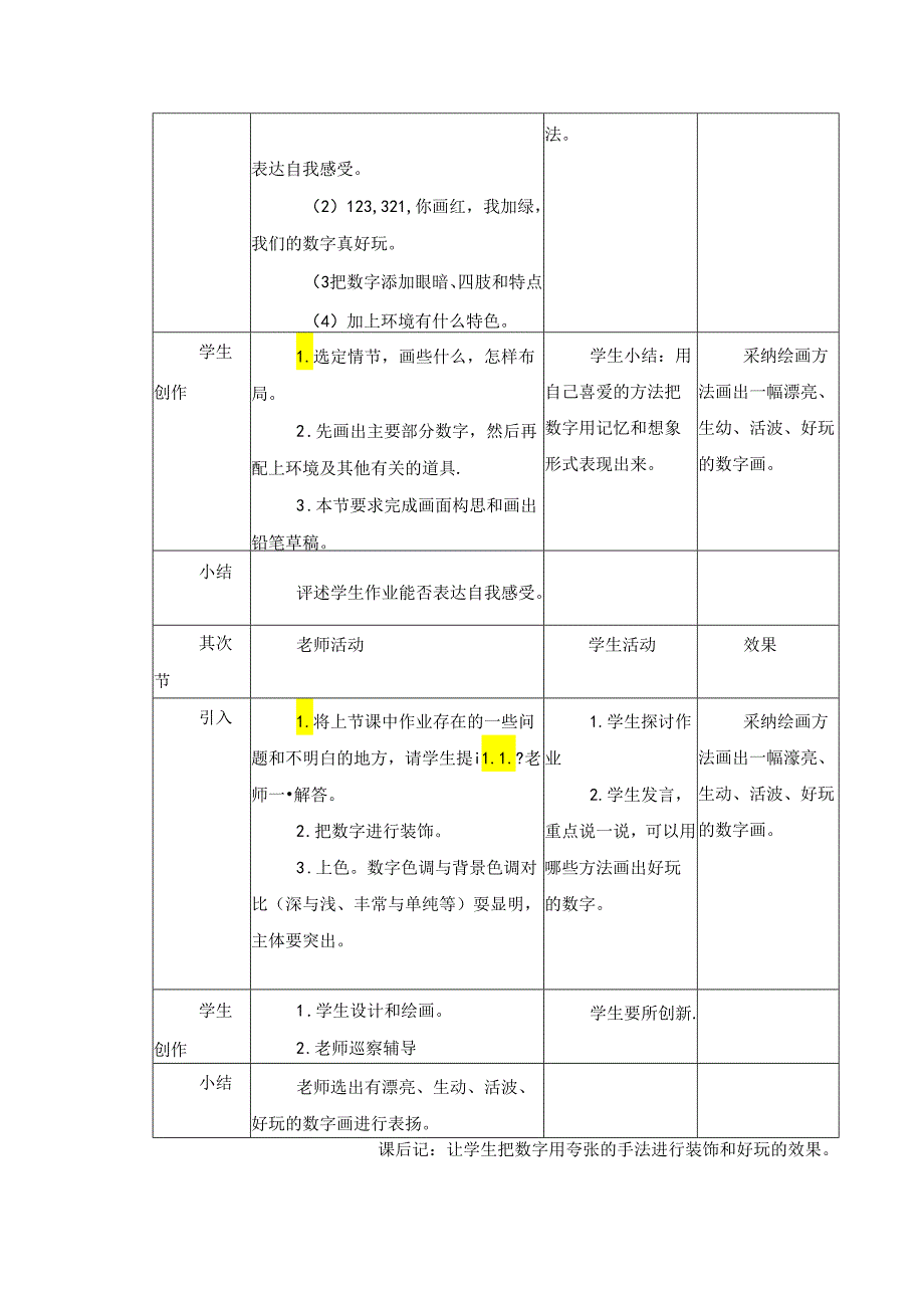 二年级上美术教案-有趣的数字_岭南版.docx_第2页