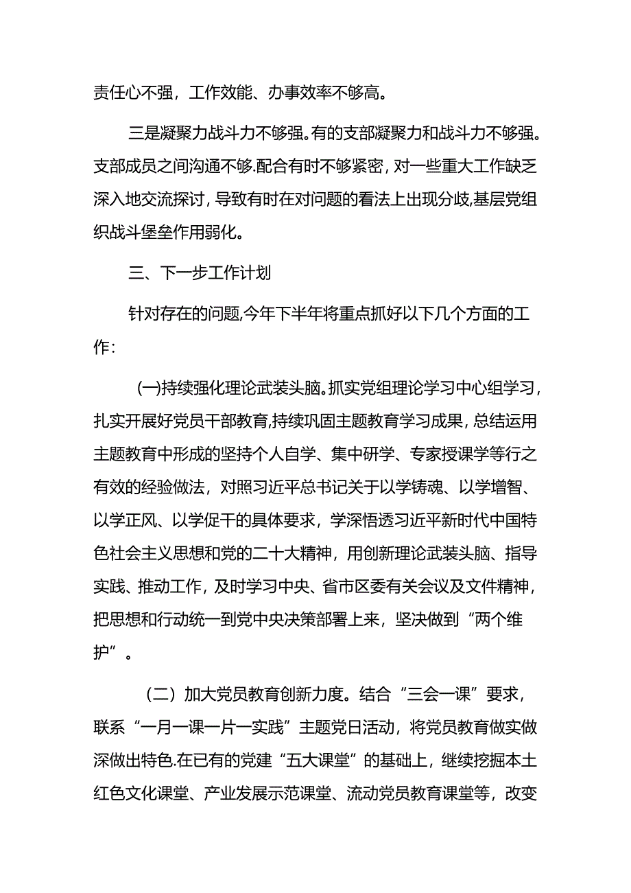 2024年上半年党建工作总结及下半年工作计划（最新版）.docx_第3页