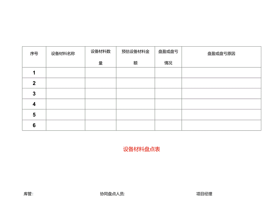 设备材料盘点表.docx_第1页