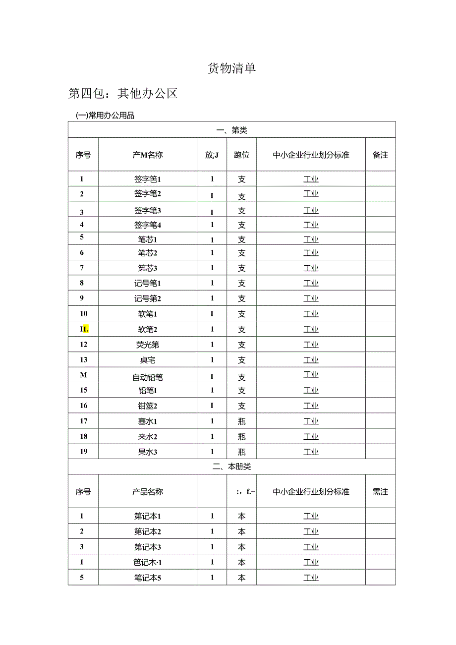 货物清单.docx_第1页