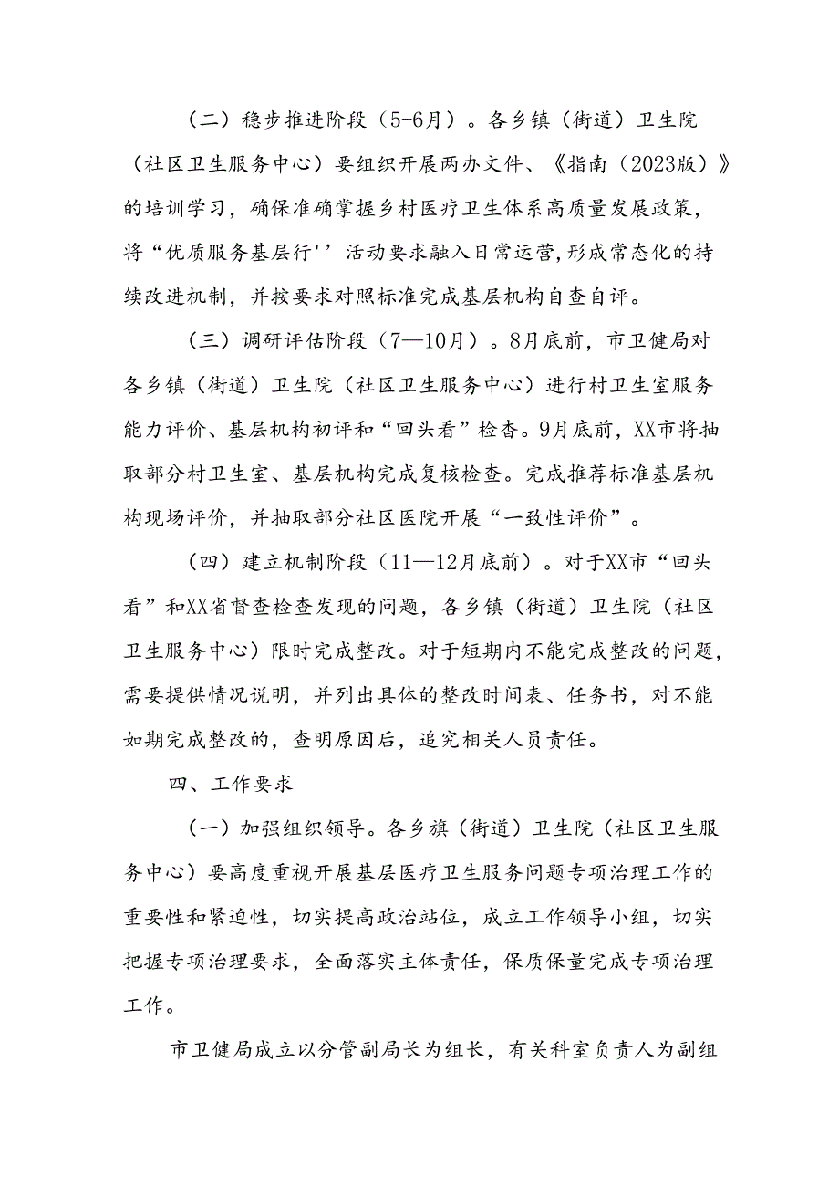 市基层医疗卫生服务问题专项治理工作方案.docx_第3页