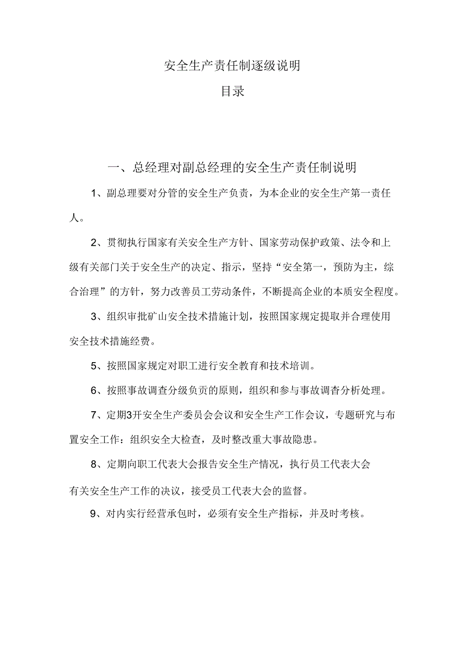 企业公司安全生产责任制逐级说明.docx_第1页