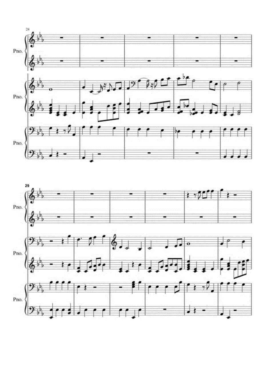 Flight【光遇重生之路】 高清钢琴谱五线谱.docx_第3页