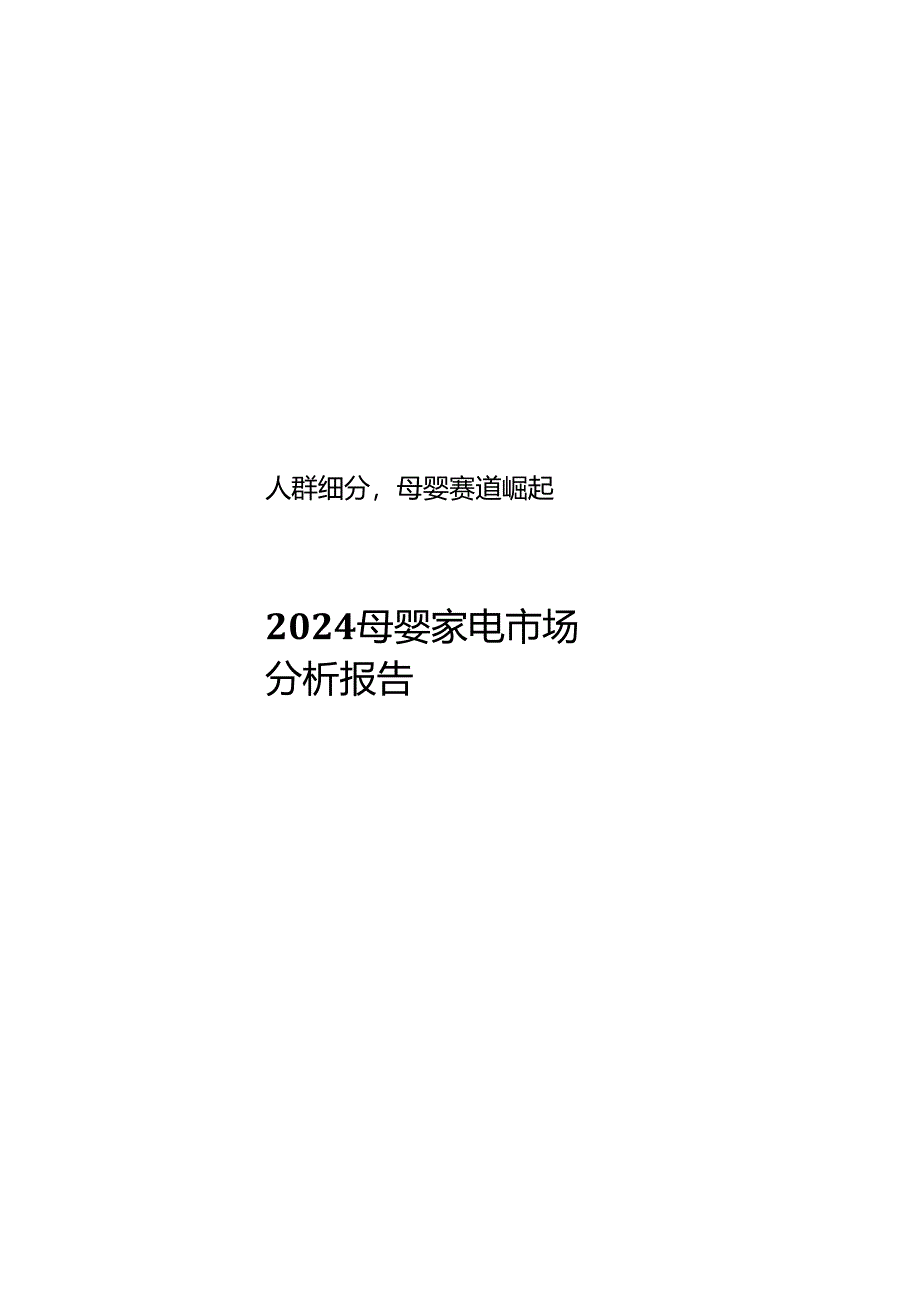 2024母婴家电市场分析报告.docx_第2页