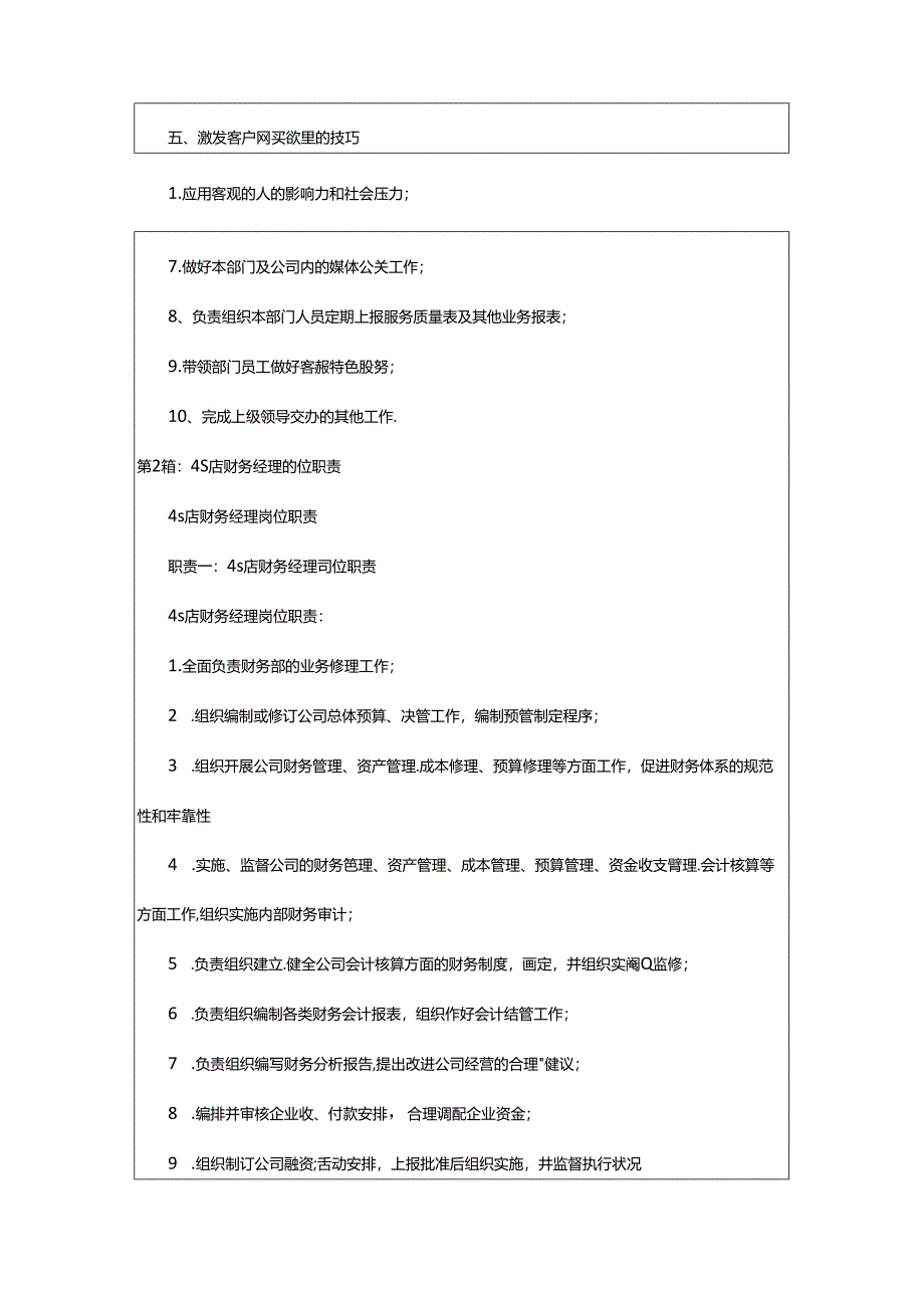 2024年4s店数字营销经理岗位职责（共3篇）.docx_第3页