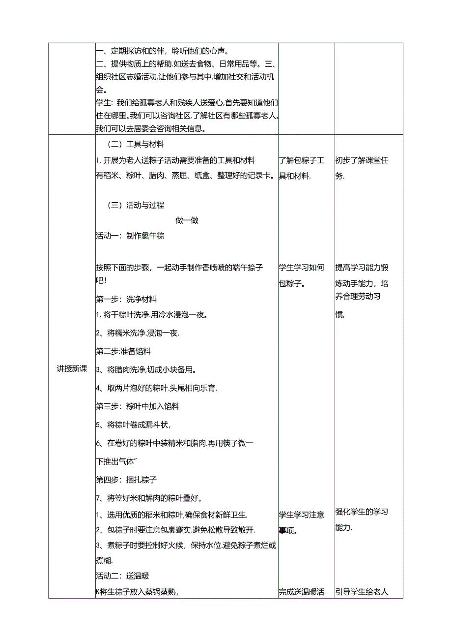 《15浓浓粽香 暖暖情谊》教案 川民版劳动教育六年级下册.docx_第2页