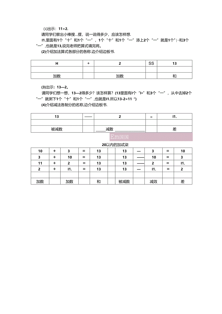 《20以内的加减法》教案.docx_第2页