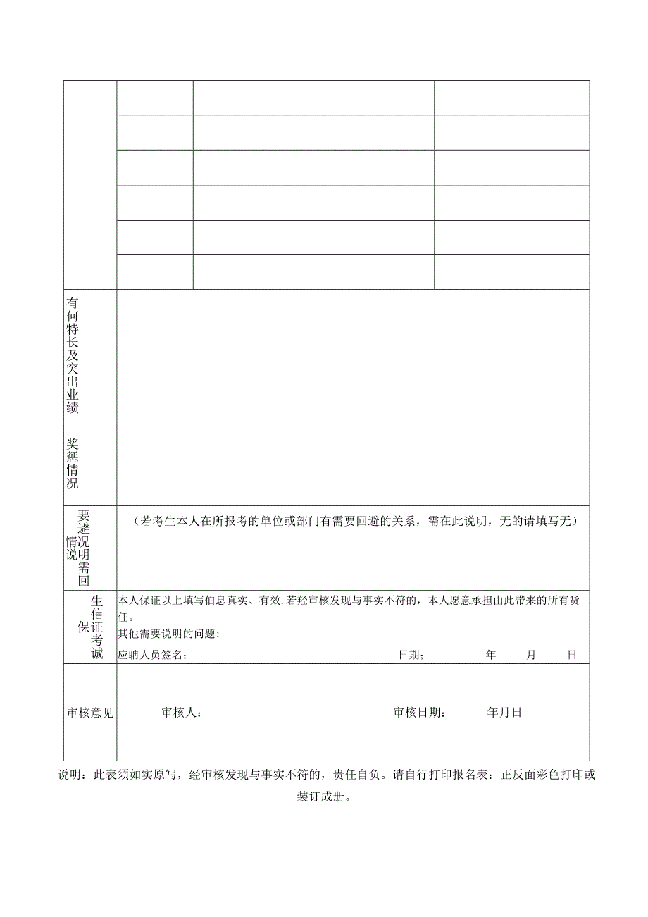 2024年度公开招聘应届毕业生报名表.docx_第2页