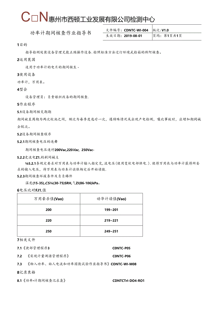 CDNTC-WI-D04 功率计期间核查作业指导书 V1.0.docx_第3页