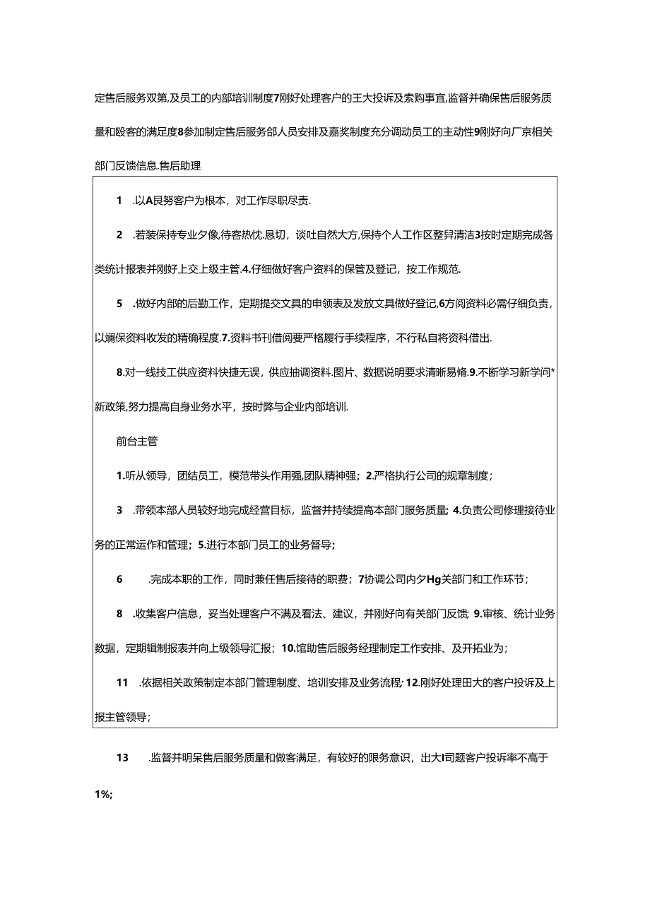 2024年4s店售后总监岗位职责（共11篇）.docx_第2页